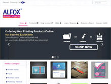 Tablet Screenshot of alfoxprinting.com